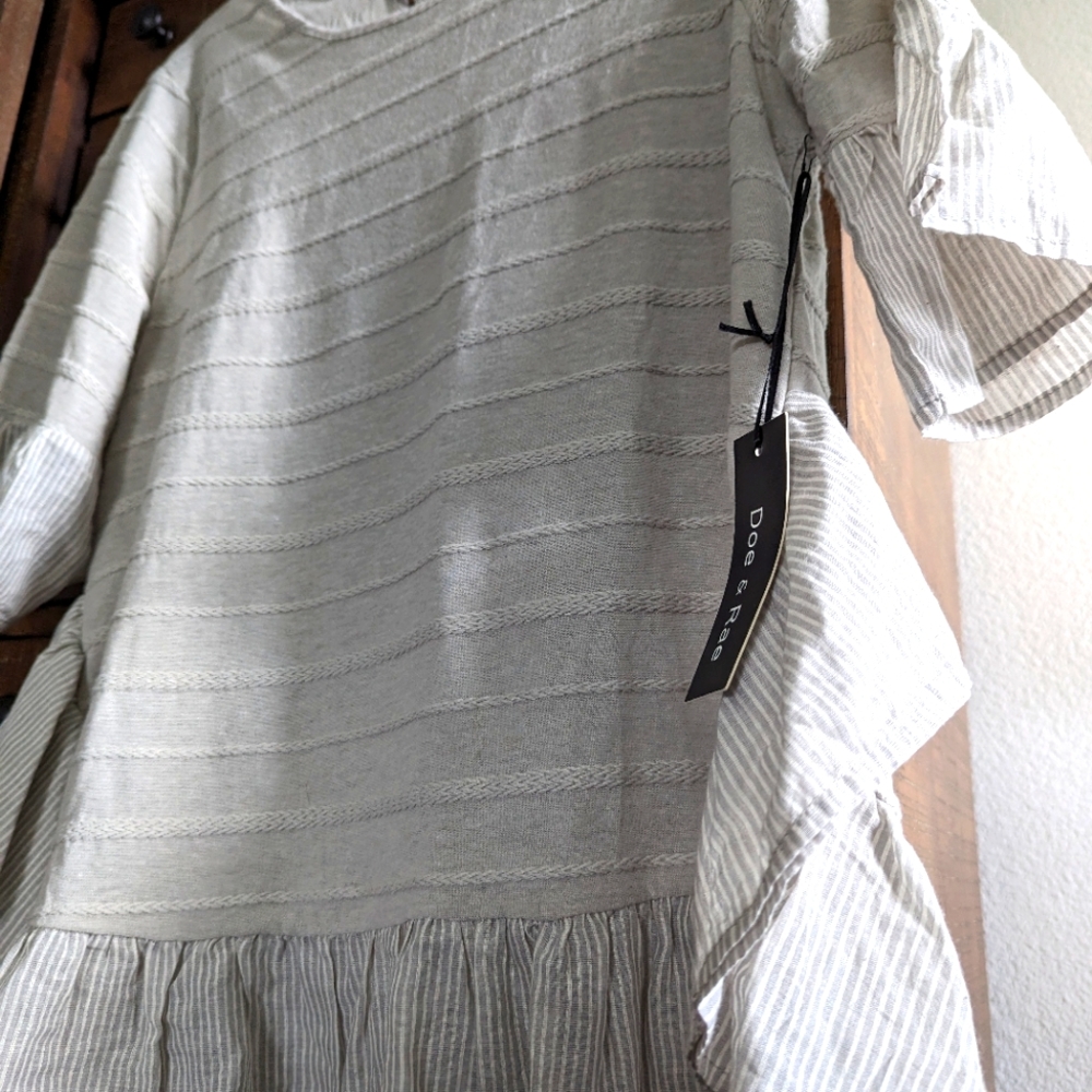 New with Tags Oatmeal Boho Blouse